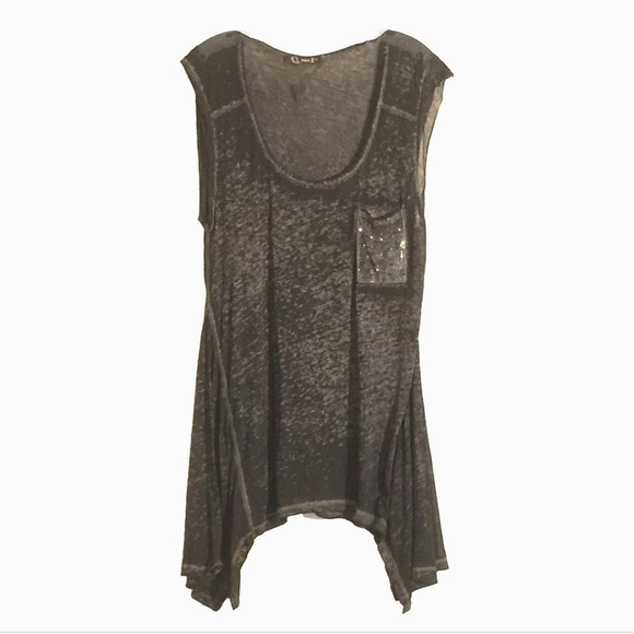 Tunic grey, stud pocket size S,M by Urban X - Picture 2 of 3